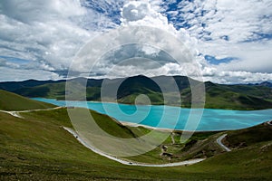 YamdrokTso, Tibet, China photo